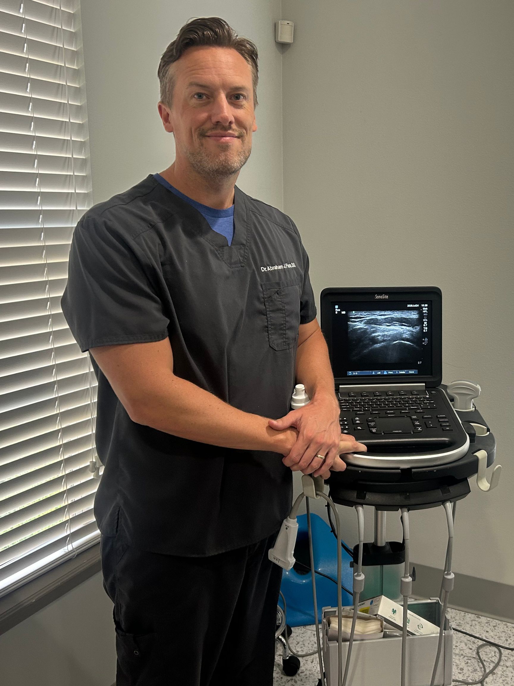 An older adult staying active and managing degenerative disc disease.